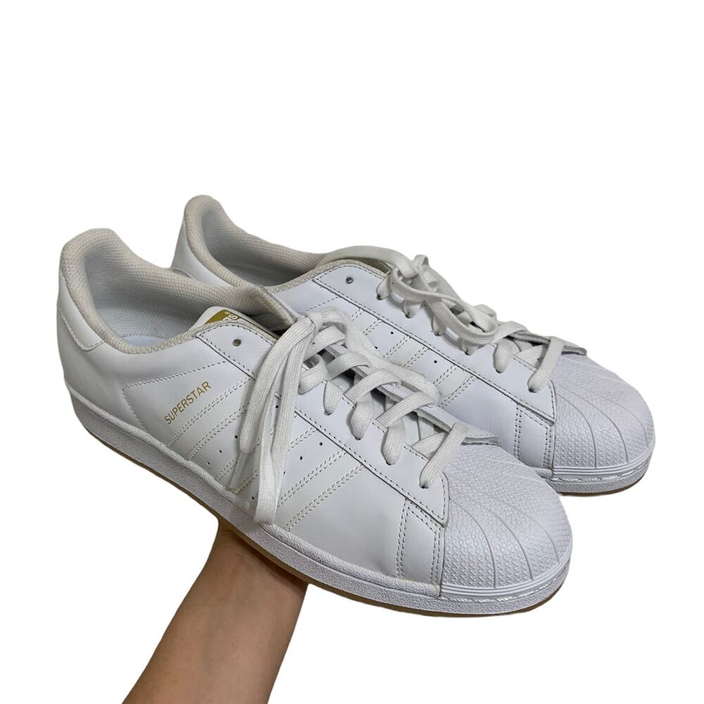 Adidas superstar white men's sneaker size‎ 11.5